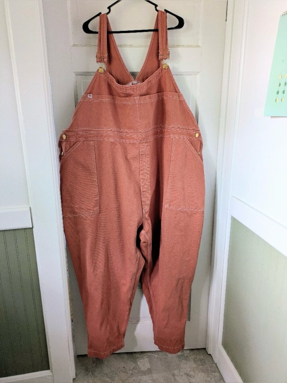 Big Bud Press Rust Orange Cotton Overalls Jumpsuit